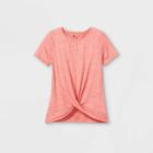Girls' Short Sleeve Studio T-shirt - All In Motion Coral