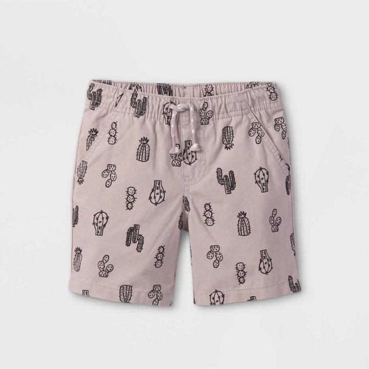 Toddler Boys' Woven Pull-on Shorts - Cat & Jack Blush