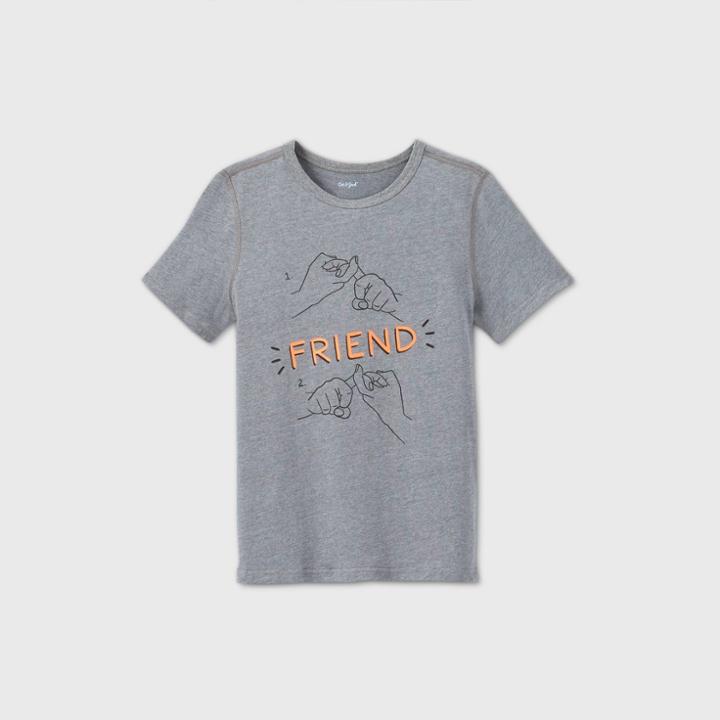 Boys' Adaptive Friend Graphic T-shirt - Cat & Jack Navy