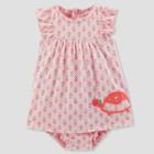 Baby Girls' 1pc Turtle Sundress - Just One You Made By Carter's Pink Newborn, Girl's