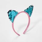 Girls' Satin Headband With Sequin Ears - Cat & Jack Sequin Cat One Size,