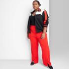 Women's Plus Size High-rise Track Pants - Wild Fable Red