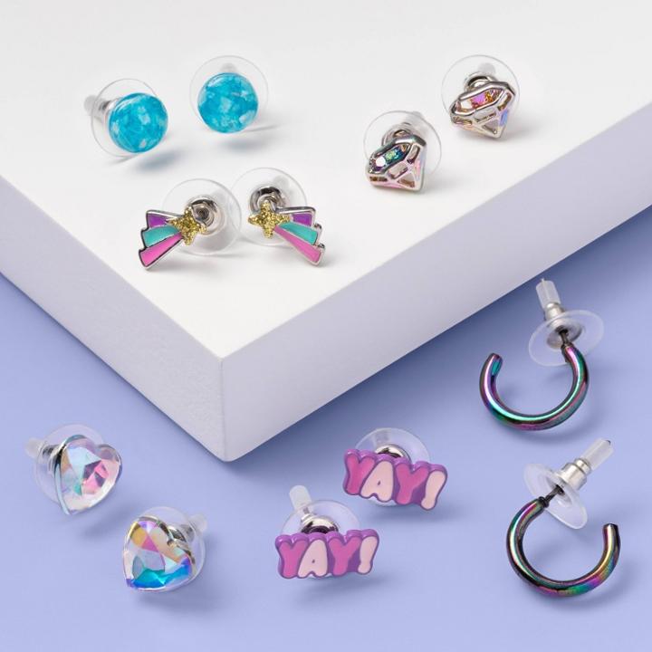 Girls' 6pk Earrings - More Than Magic , Women's,