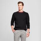 Men's Standard Fit Long Sleeve Sensory Friendly Crew Neck Sweatshirt - Goodfellow & Co Black