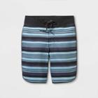 Boys' Dolphin Striped Board Shorts - Art Class Gray