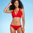 Shade & Shore Women's Push-up Braid Trim Detail Bikini Top - Shade &