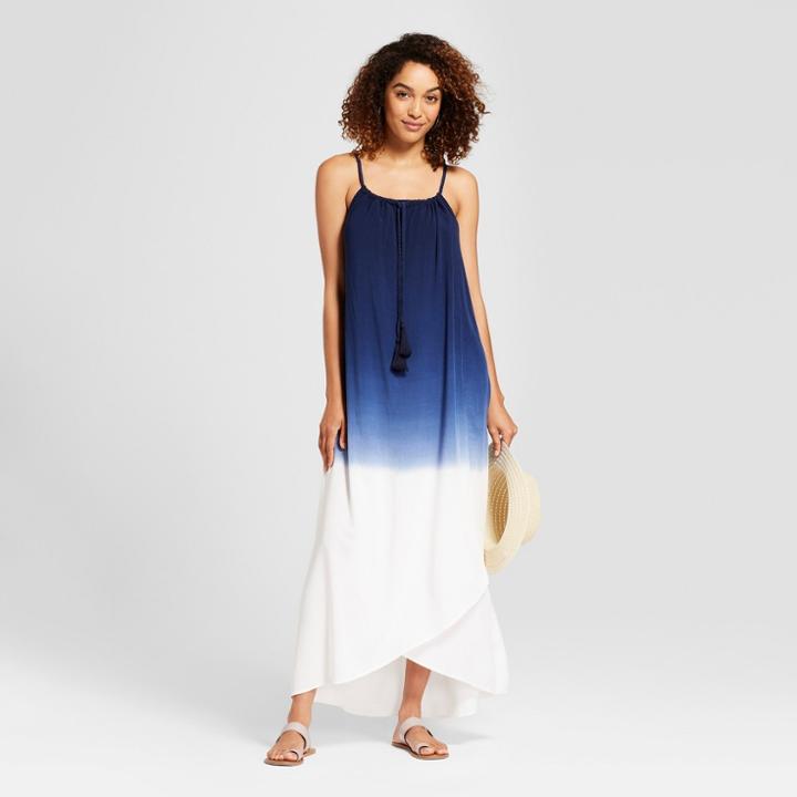 Women's Braided Strap Maxi Dress - Knox Rose Navy