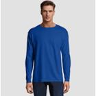Hanes Men's Long Sleeve Beefy T-shirt - Deep Blue M,