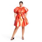 Plus Size Puff Sleeve Volume Dress - Christopher John Rogers For Target Orange