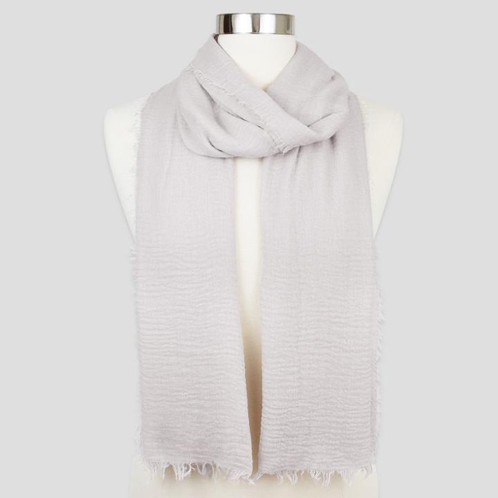 Sylvia Alexander Women's Soft Crinkle Scarf - Taupe (brown)