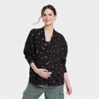 The Nines By Hatch Maternity Cardigan Black Floral