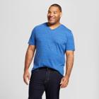 Target Men's Tall Standard Fit Short Sleeve V-neck T-shirt - Goodfellow & Co Parrish Blue