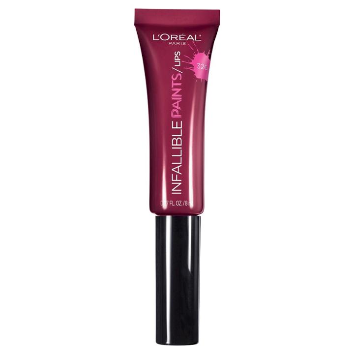 L'oreal Paris Infallible Lip Paints 326 Sultry Sangria .27 Fl Oz