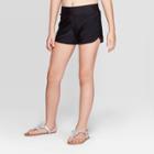 Girls' Swim Cover Up Shorts With Lining - Art Class Black