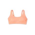 Women's Sustainably Made Plus Size Ribbed Bralette Bikini Top - Xhilaration Coral