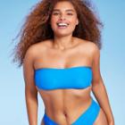 Women's Bandeau Bikini Top - Wild Fable Blue