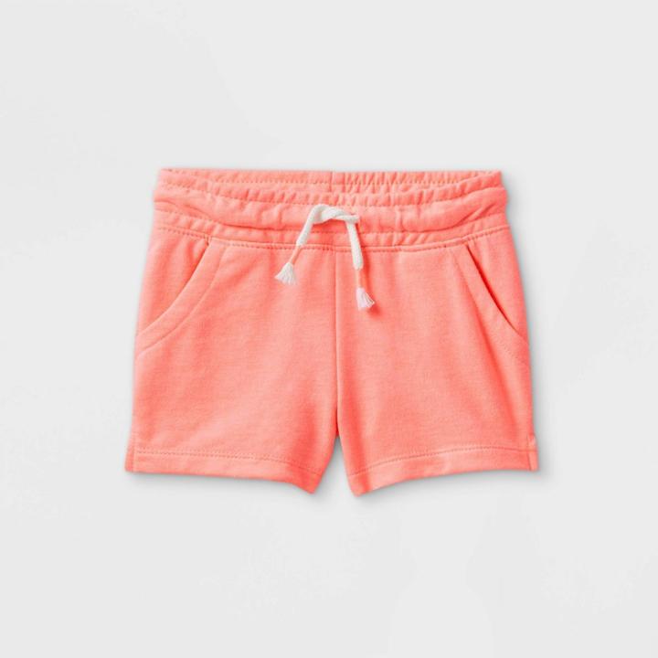 Toddler Girls' Knit Pull-on Shorts - Cat & Jack Peach