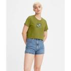 Levi's Women's Short Sleeve Cropped Jordie T-shirt - Butterfly
