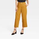 Women's High-rise Regular Fit Wide Leg Pants - Who What Wear Brown