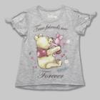 Toddler Girls' Disney Winnie The Pooh Short Sleeve T-shirt - Gray
