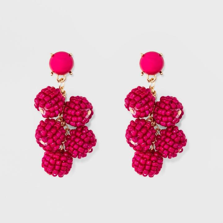 Sugarfix By Baublebar Beaded Ball Drop Earrings - Pink, Girl's