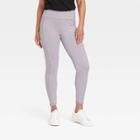 Women's High Waisted Stash Pocket Leggings - A New Day Lavender