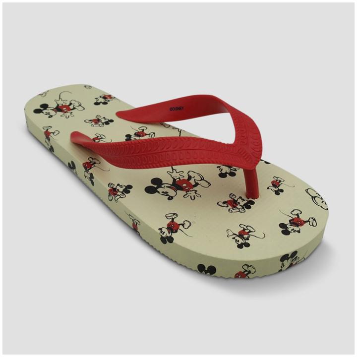 Girls' Disney Mickey Mouse Print Flip Flops - Red