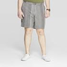 Men's Big & Tall 9 Striped Chino Shorts - Goodfellow & Co Gray