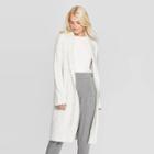 Women's Long Sleeve Open Front Duster Sweater - A New Day Heather Gray Xl/l, Size: Xl/large, Grey Gray