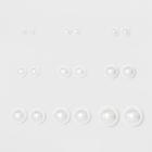 Simulated Pearls Multi Earrings 9ct - Wild Fable White