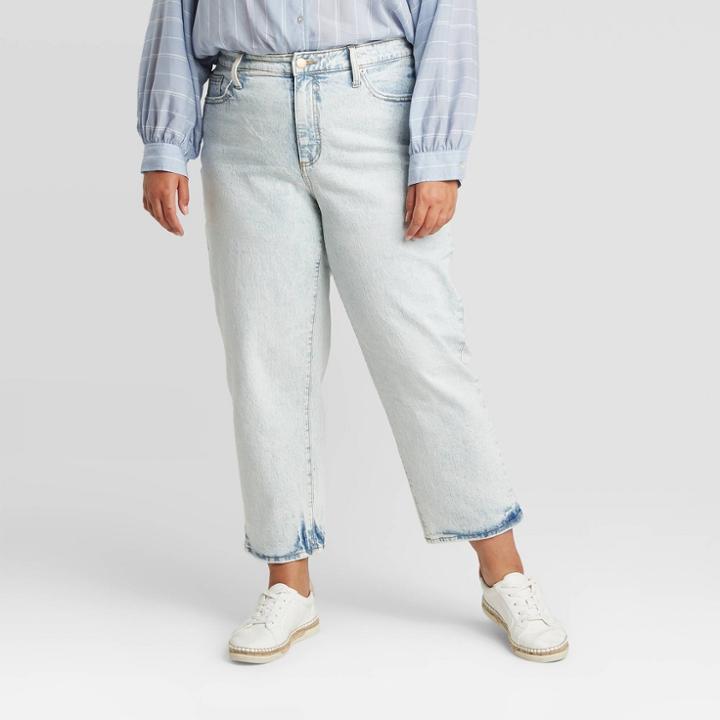 Women's Plus Size High-rise Straight Jeans - Universal Thread