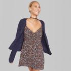 Women's Long Sleeve Cropped Button Cardigan - Wild Fable Navy (blue)