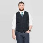 Men's Tall Plaid Standard Fit Suit Vest - Goodfellow & Co Lt, Men's,