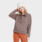 Women's Quarter Zip Fleece Sweatshirt - A New Day