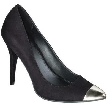Women's Mossimo Noreen Cap Toe Pump - Black