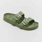 Women's Neida Eva Two Band Slide Sandals - Shade & Shore Olive Green