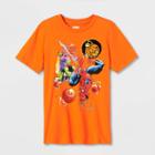 Boys' Marvel Spider-man And Green Goblin Short Sleeve Graphic T-shirt - Orange