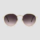 Women's Narrow Metal Round Sunglasses - Universal Thread Gold