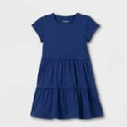 Girls' Tiered Knit Dress - Cat & Jack Blue