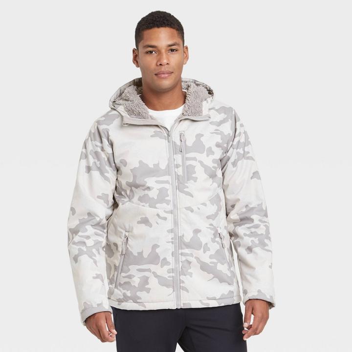 All In Motion Men's Camo Print Softshell Sherpa Jacket - All In