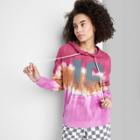 Women's Ascot + Hart Hooded Tie-dye Graphic Sweatshirt - Xs,