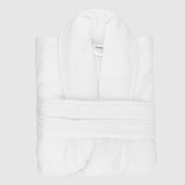 L Finesse Shawl Bathrobe White - Trident Group