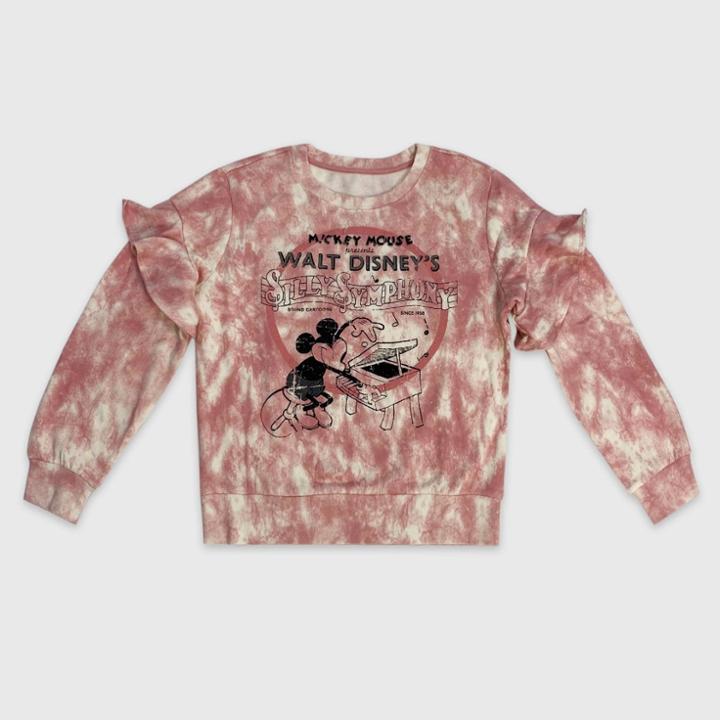 Women's Disney Minnie Mouse Pullover Sweatshirt - Pink Xs - Disney
