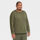 Men's Big & Tall Tech Fleece Crewneck Pullover - All In Motion Olive Green Xxxl