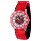 Disney Boys' Marvel Guardians Of The Galaxy Evergreen Star-lord Stainless Steel Time Teacher Watch - Red