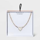 Sugarfix By Baublebar Heart Pendant Necklace - Pearl/gold