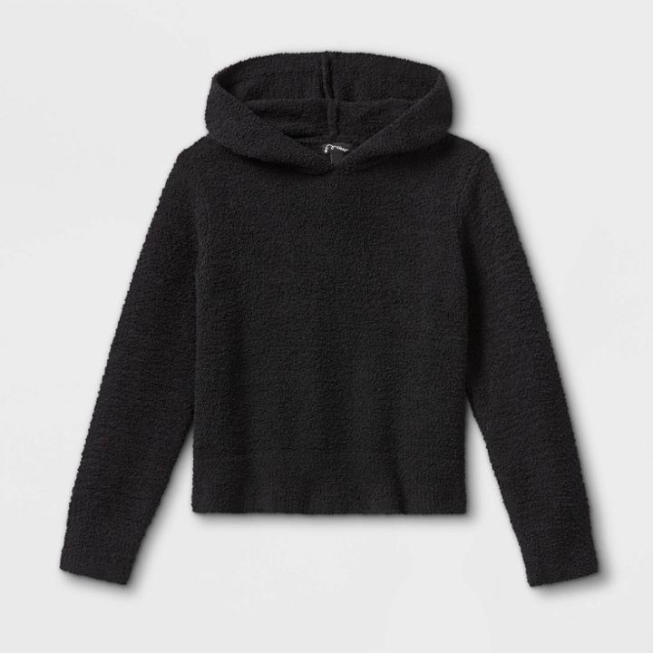 Girls' Cozy Hoodie - Art Class Black