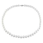No Brand 7.5-8mm Cultured Freshwater Pearl Necklace In Sterling Silver - 18 - White, Women's
