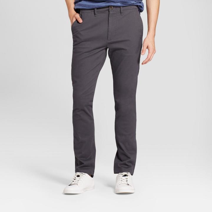 Target Men's Skinny Fit Hennepin Chino Pants - Goodfellow & Co Dark Gray