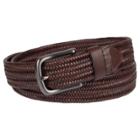 Target Men's 35mm Stretch Leather Braided Belt - Goodfellow & Co Brown